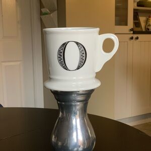 ANTHROPOLOGIE | Letter O Initial Mug.